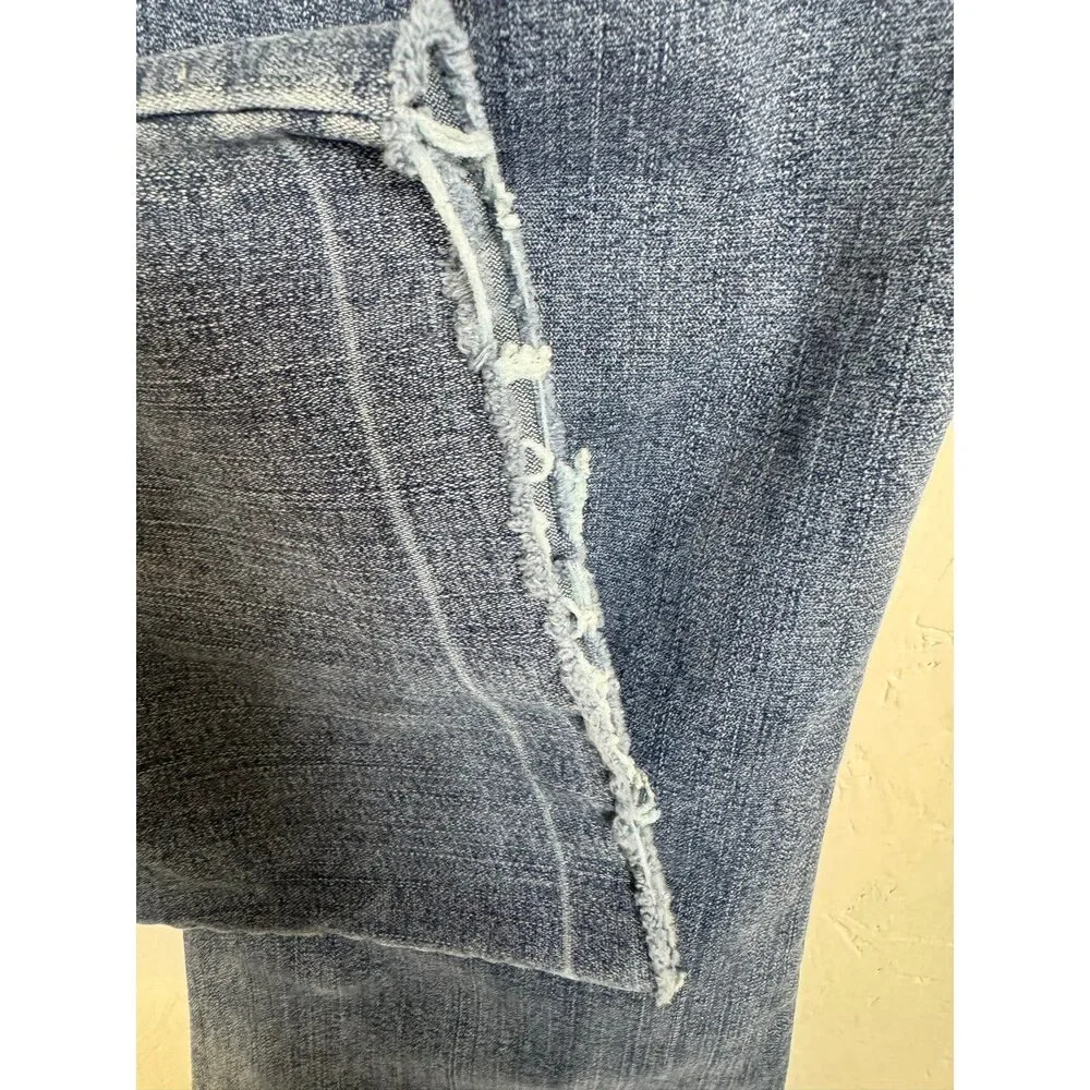 Silver Blue Cropped Jeans Women's 31